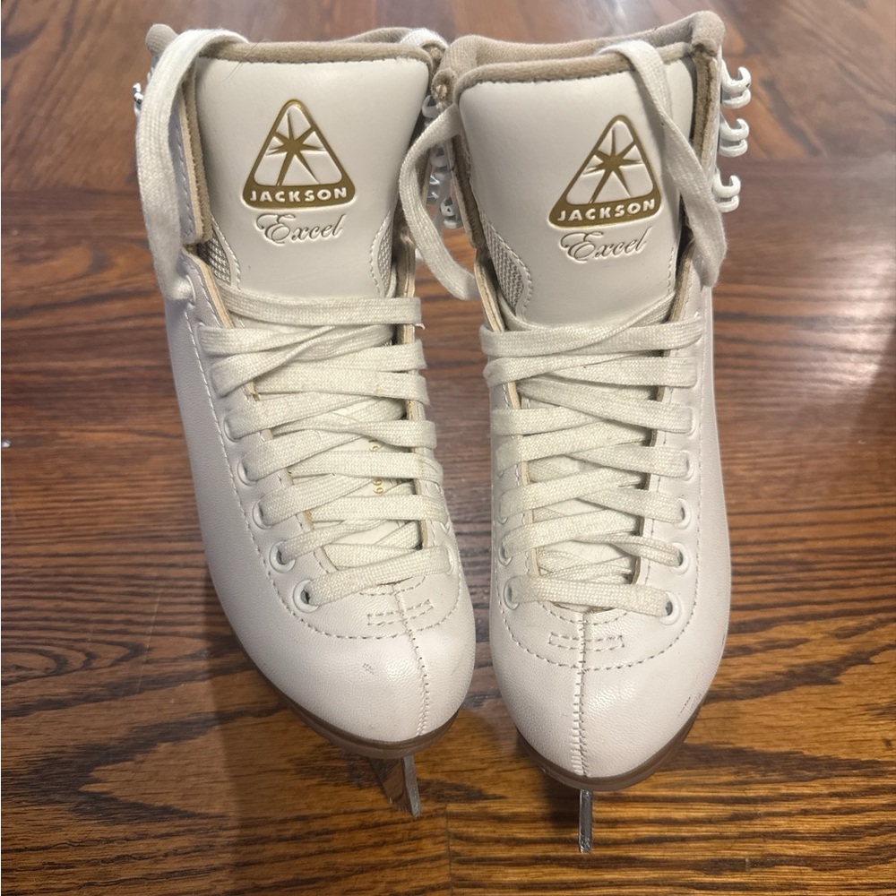 Jackson Girls White Ice Skates